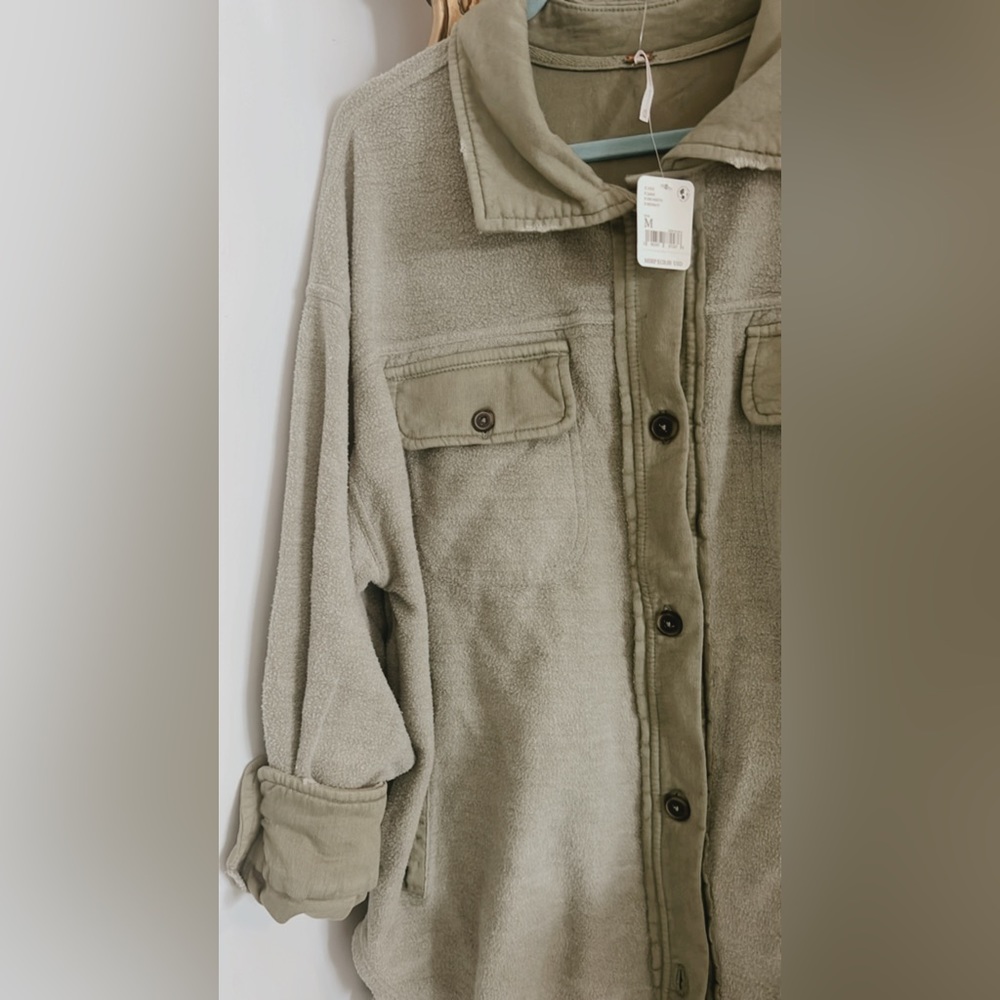 Free people olive shacket